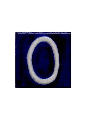 Blue Base Tile - Zero Number (2x2)