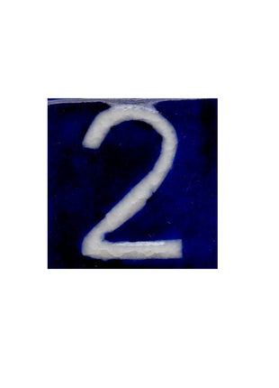 Blue Base Tile - Two Number (2x2)