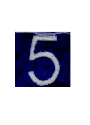 Blue Base Tile - Five Number (2x2)