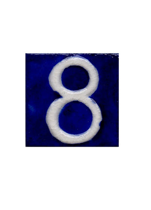 Blue Base Tile - Eight Number (2x2)