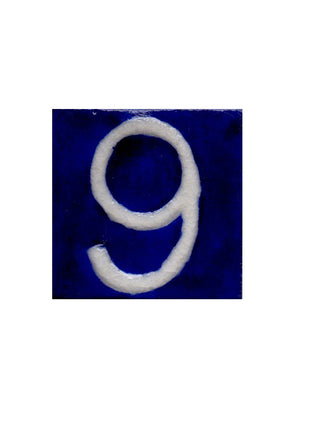Blue Base Tile - Nine Number (2x2)