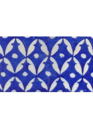 White leaves with Blue tile