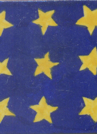 Yellow Star's and Blue Tile