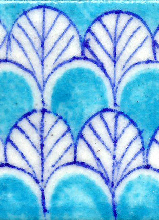 Turquoise Pattern Ceramic Handmade Kitchen Tile