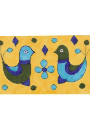 Two Birds with Yellow Base Tile