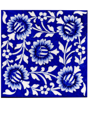 Blue and White color design Tile 6x6 inch