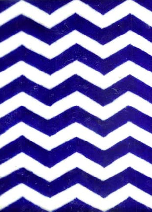 Blue and White ZigZag Tile