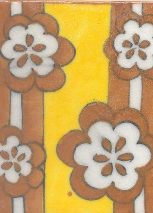 Brown and Yellow Tile
