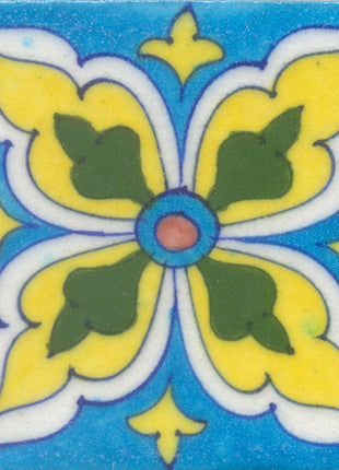 Green, Yellow and Turquoise Tile