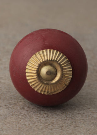 Red and Dark Red Wooden knob-1