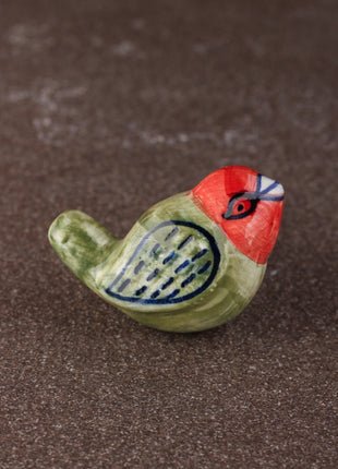 Multicolor Children Room Bird Ceramic Knob