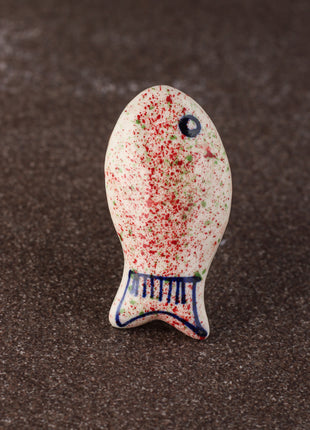 Children Colorful Spatter Ceramic Fish knob