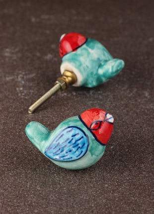 Childerns Cute Bird Ceramic Cabinet knob