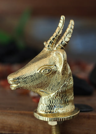 Unique Deer Shape Solid Brass Metal Knob