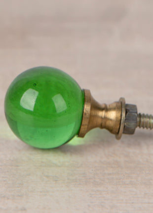 Antique Green Round Shaped Drawer Cabinet Glass Knob