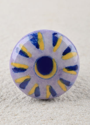 Light Purple,Blue and Yellow Color Cabinet Knob