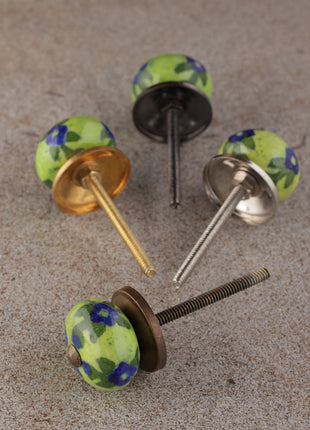 Floral Beaded Knobs for Kitchen Cabinet