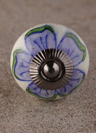 Unique Floral Design Round Beaded Drawer Knob