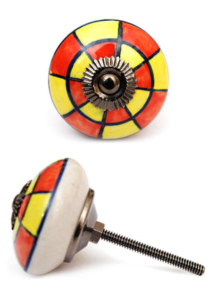 Well Designed Yellow And Red Kitchen Cabinet Knob (Large)