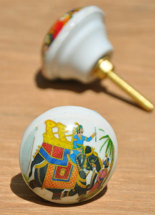 Well Designed Multicolor Painting Resin Kitchen Cabinet Knob