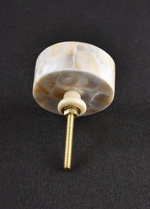 Stylish Round Shaped Mother Of Pearl Kitchen Cabinet Knob