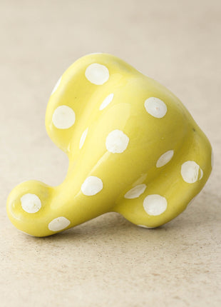 Designer Yellow Elephant Shape Cabinet Knob For Kids Room