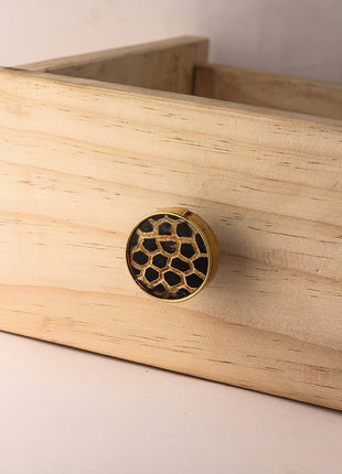 Unique Round Bee Hive Design Wooden Drawer Cabinet Knob