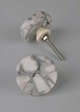 Unique Marble Mother of Pearl Drawer Cabinet Knob
