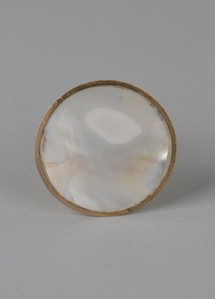 White Mother of Pearl Drawer Cabinet Knob