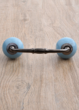 Solid Turquoise Ceramic Dresser Cabinet Pull