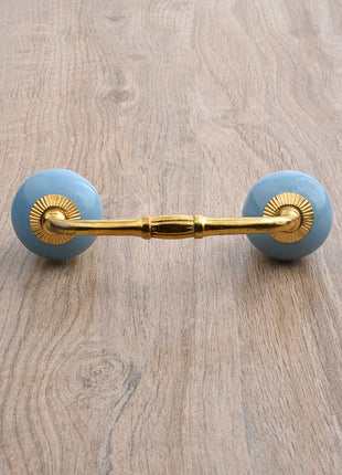 Solid Turquoise Ceramic Dresser Cabinet Pull