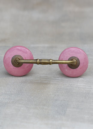 Solid Pink Ceramic Kitchen Cabinet Pull