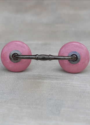 Solid Pink Ceramic Kitchen Cabinet Pull