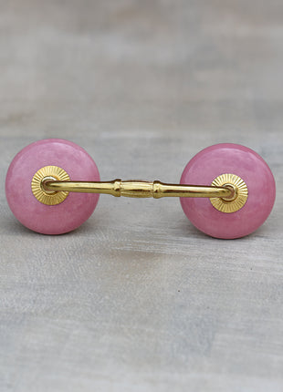 Solid Pink Ceramic Kitchen Cabinet Pull