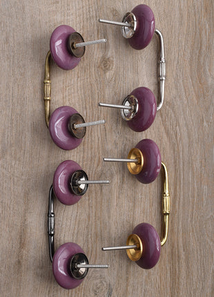 Stylish Purple Ceramic Kitchen Cabinet Pull