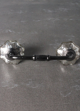 Well Designed Silver Metallic Kitchen Glass Cabinet Pull