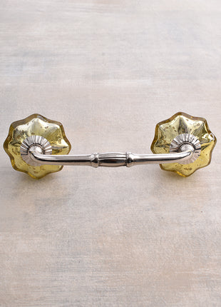 Unique Gold Metallic Glass Kitchen Cabinet Pull