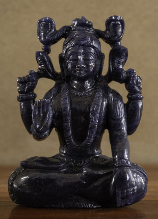 Lord Shiv Statue, Handmade Statue, Shiva Statue Meditating Shiva, Small Lord of Meditation, Yoga, God Destroyer of Evil, Blue Aventurine