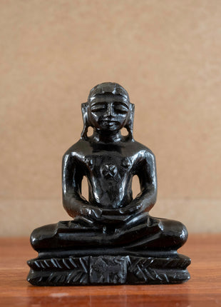 Mahaveer Ji (Black Obsidian) 3X2.50