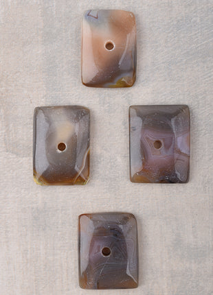 Brown Shade Agate Natural Gemstone Cabinet Furniture Knobs - Brown Shade