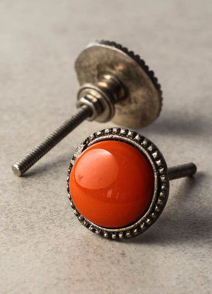 Orange Center Metal knob