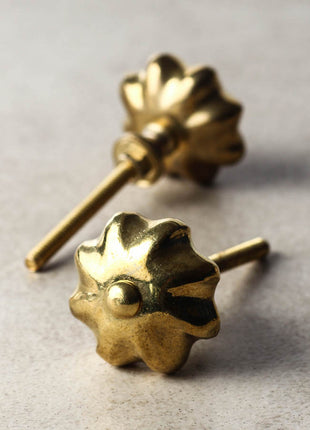 Brass Flower Kitchen Cabinet Metal knob