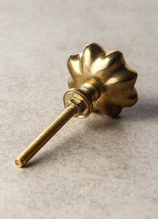 Brass Flower Kitchen Cabinet Metal knob