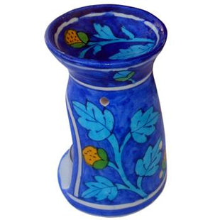 Blue, Turquoise and Yellow Ceramic Pottery Oil Burner/Warmer (03)
