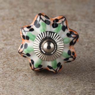 BPCK-207 Coloured ceramic knob-Silver