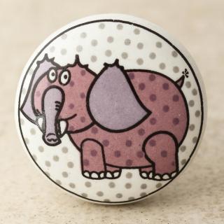 NKPS-026 Pink Elephant Ceramic knob