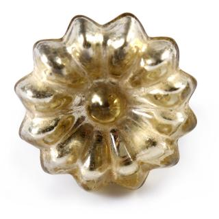 Gold Antique Metallic Glass Cabinet Knob