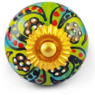 Multicolour Knob with white dots
